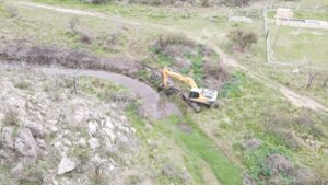 San Luis Agua comenzó el reencauzamiento en Las Lagunas